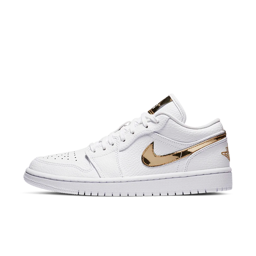 Air Jordan 1 Low White Metallic Gold