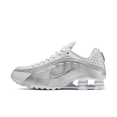 Nike Shox R4 White Metallic Silver