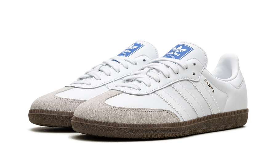 Adidas Samba Cloud White Blue Gum