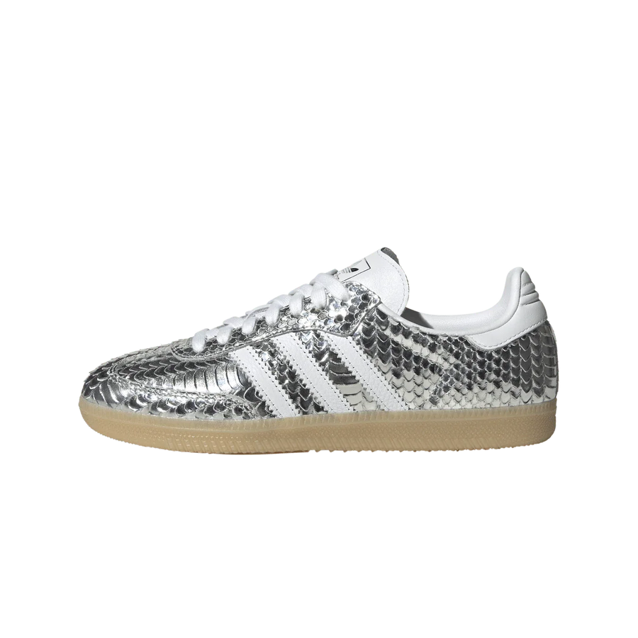 Adidas Samba OG Patent Snakeskin Silver Metallic