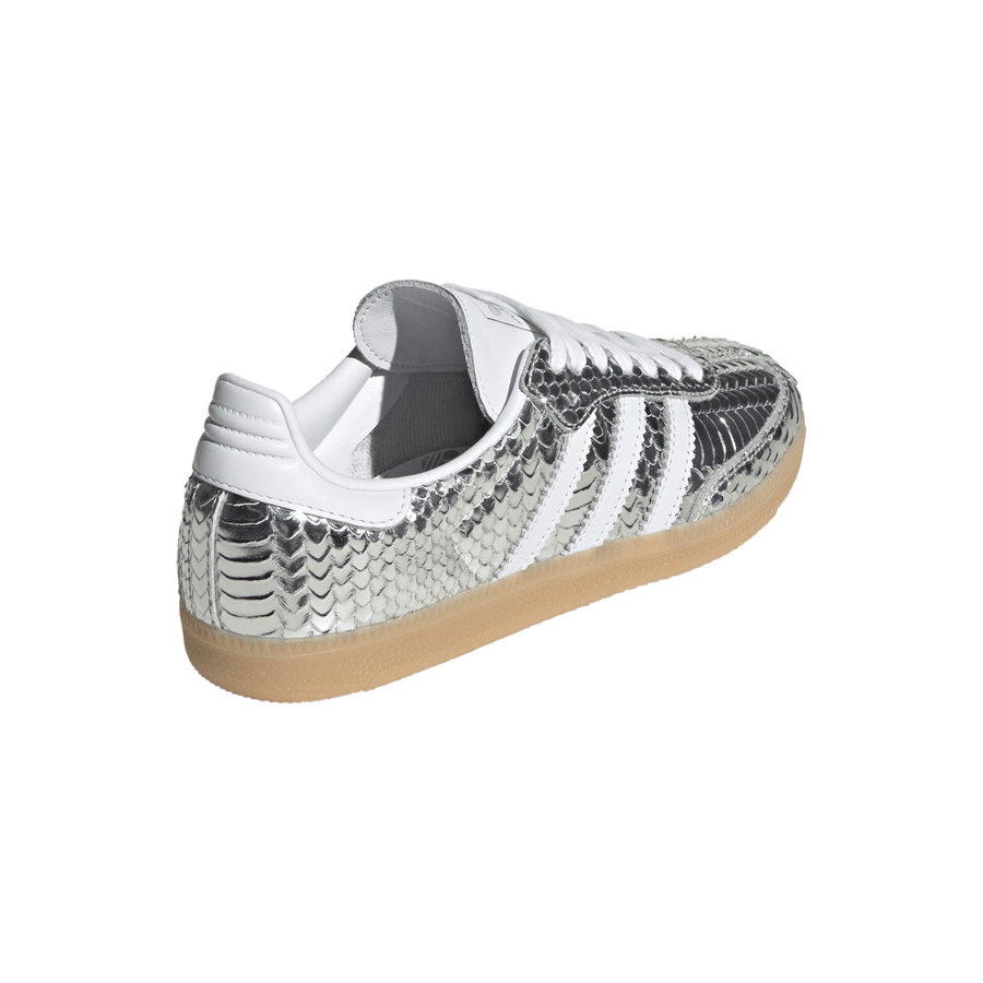 Adidas Samba OG Patent Snakeskin Silver Metallic