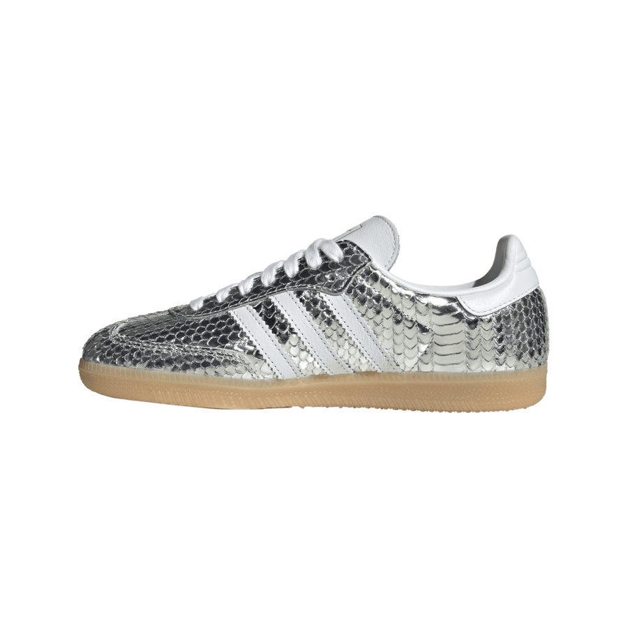 Adidas Samba OG Patent Snakeskin Silver Metallic