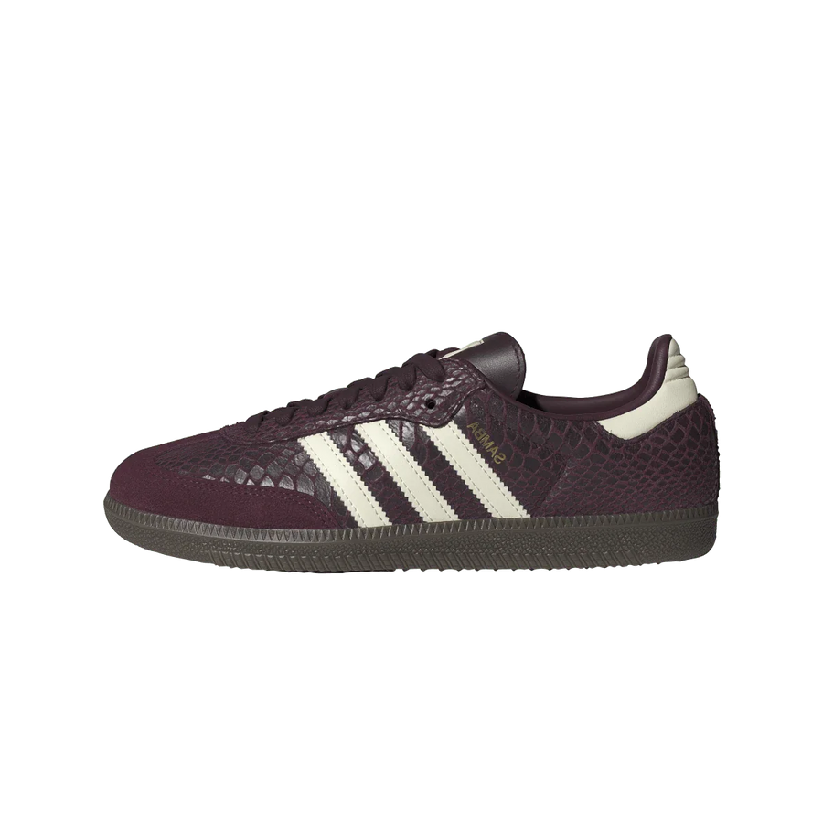 Adidas Samba OG Snakeskin Maroon Cream White