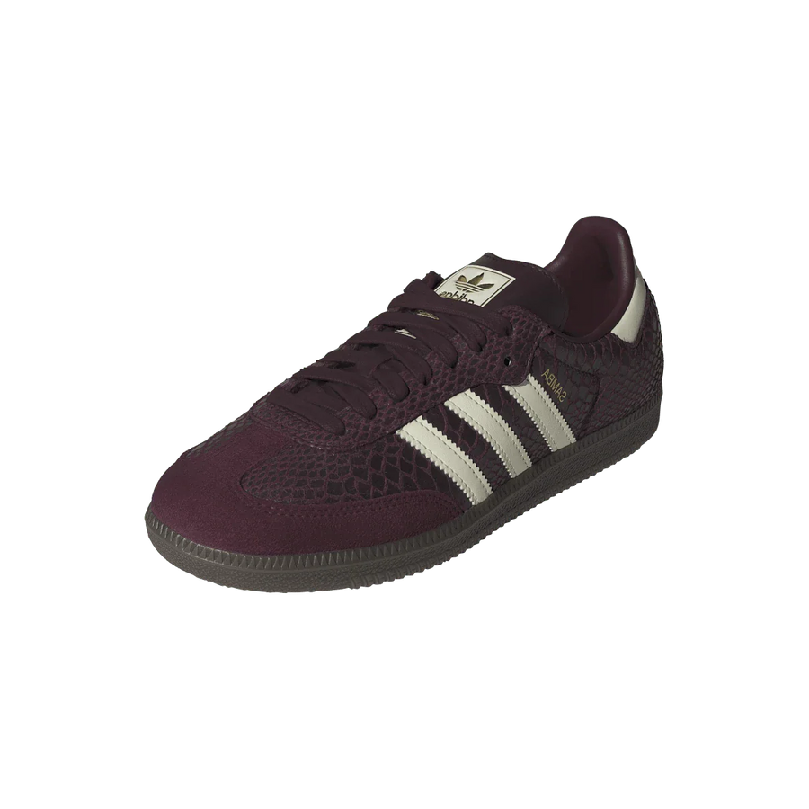 Adidas Samba OG Snakeskin Maroon Cream White