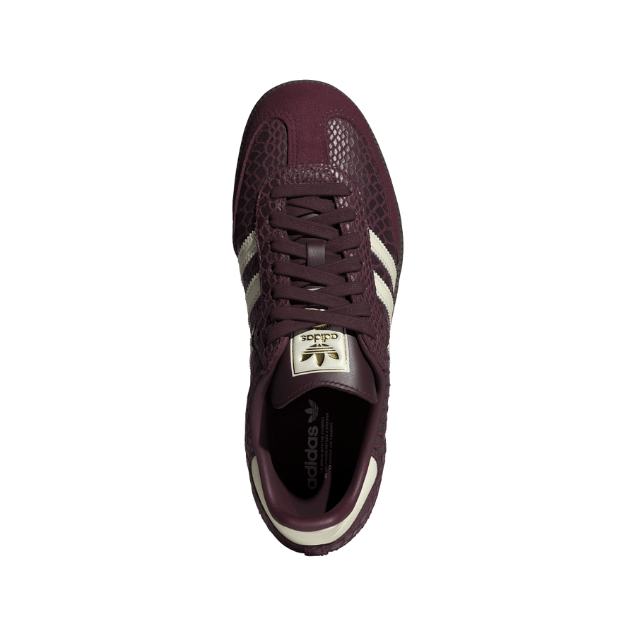 Adidas Samba OG Snakeskin Maroon Cream White