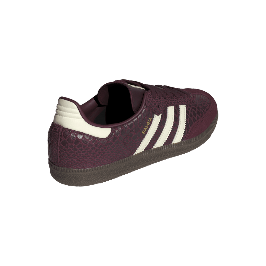 Adidas Samba OG Snakeskin Maroon Cream White