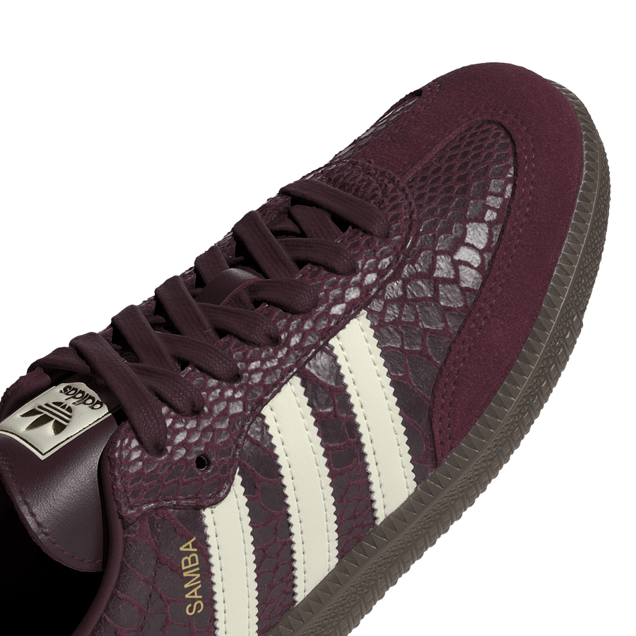 Adidas Samba OG Snakeskin Maroon Cream White