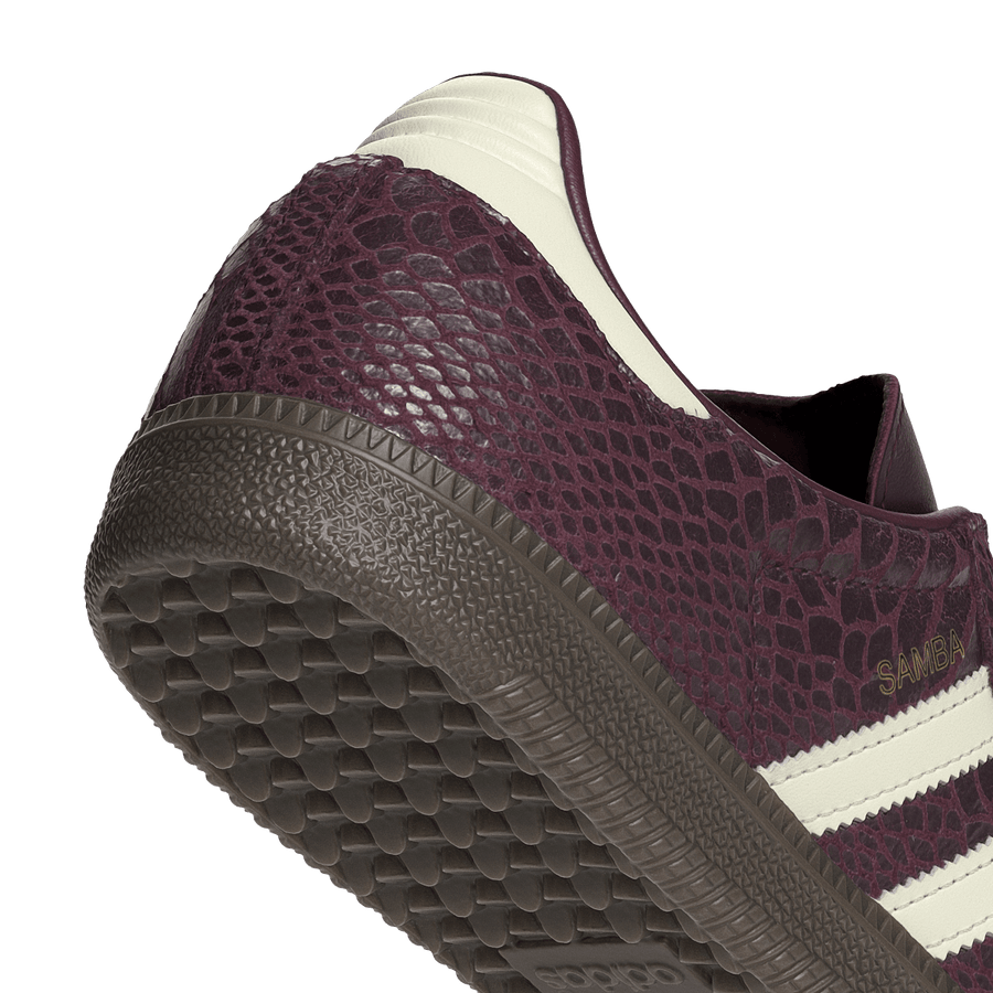 Adidas Samba OG Snakeskin Maroon Cream White