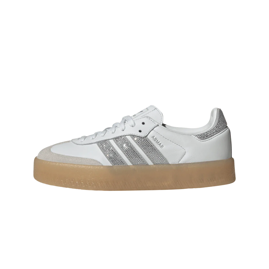 Adidas Sambae Rhinestone Crystal White Silver