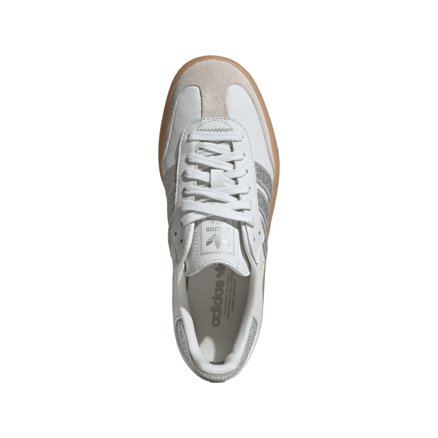 Adidas Sambae Rhinestone Crystal White Silver