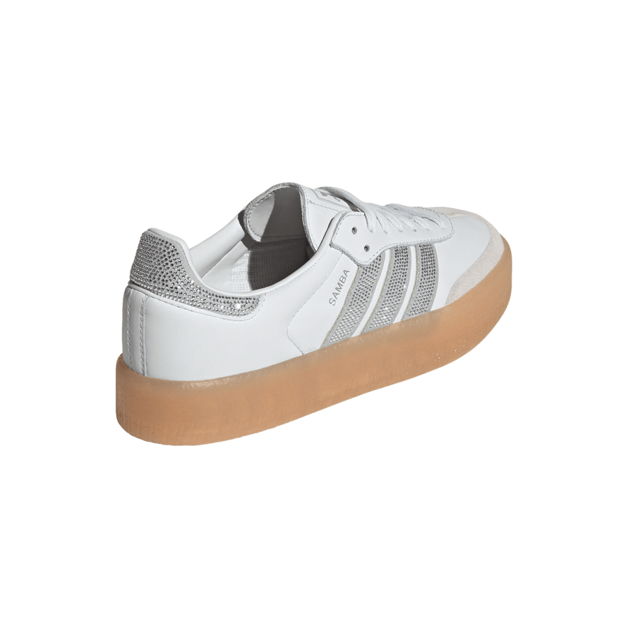 Adidas Sambae Rhinestone Crystal White Silver