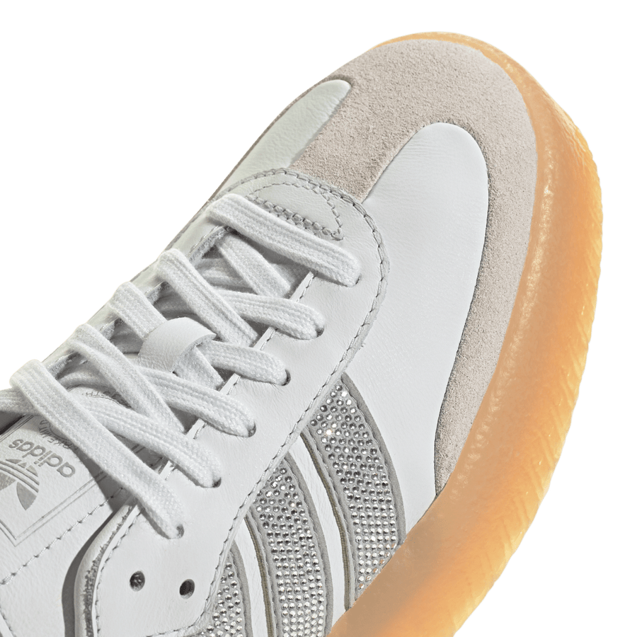 Adidas Sambae Rhinestone Crystal White Silver