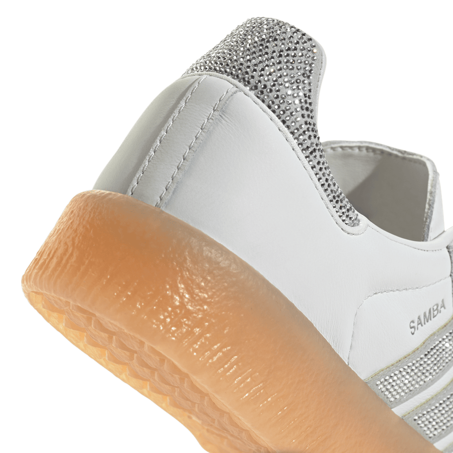 Adidas Sambae Rhinestone Crystal White Silver