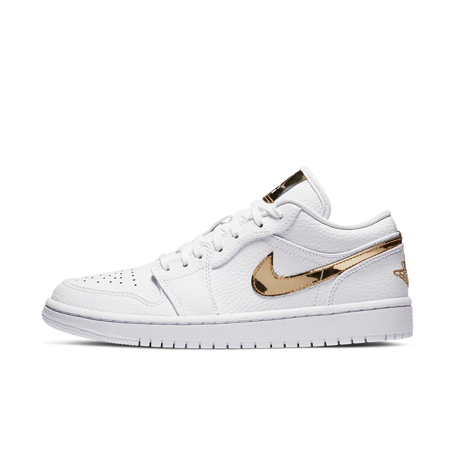 Air Jordan 1 Low White Metallic Gold
