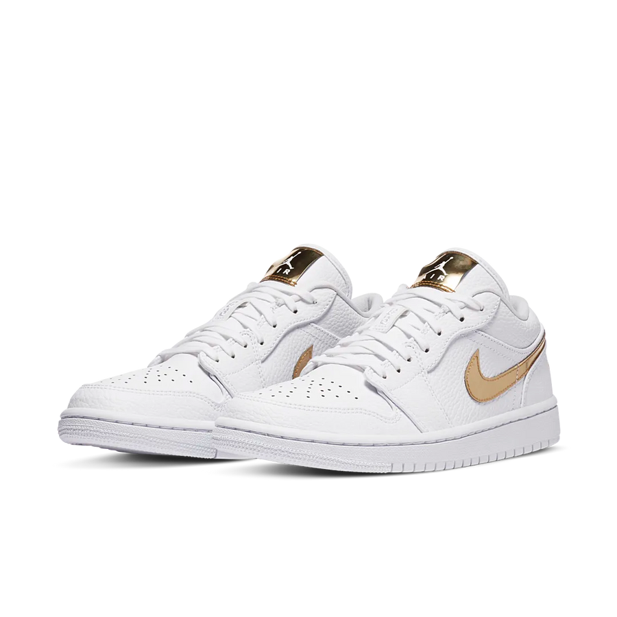 Air Jordan 1 Low White Metallic Gold