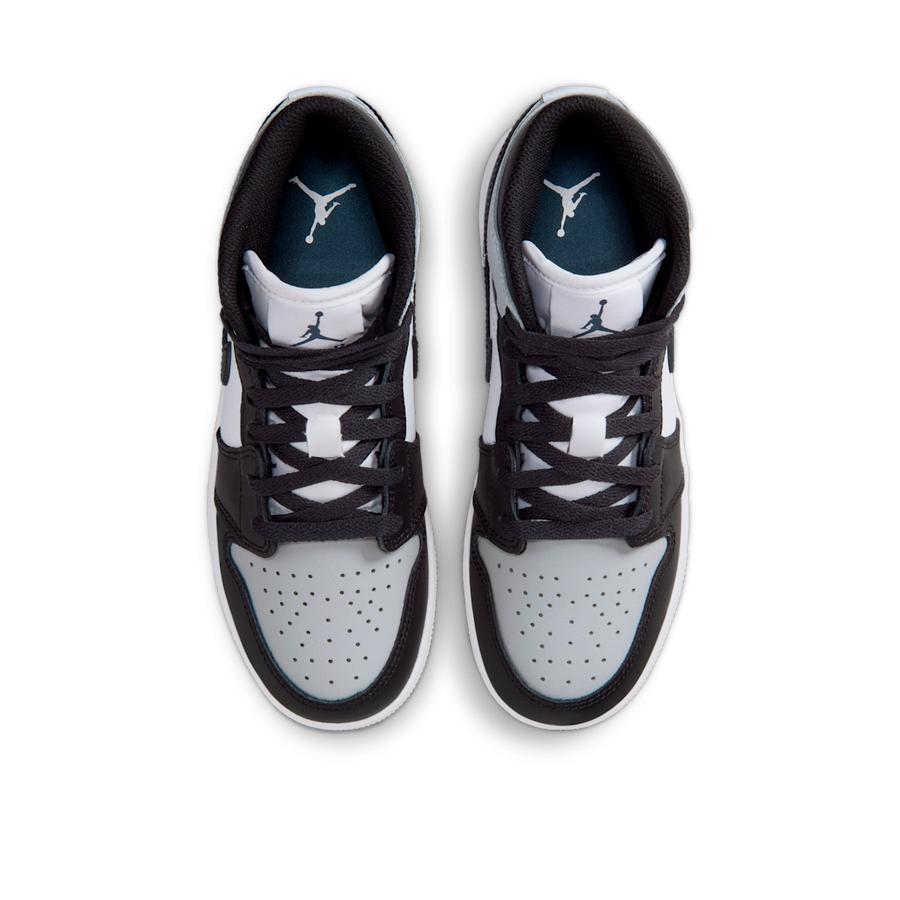 Air Jordan 1 Mid Black Aura Squadron Blue