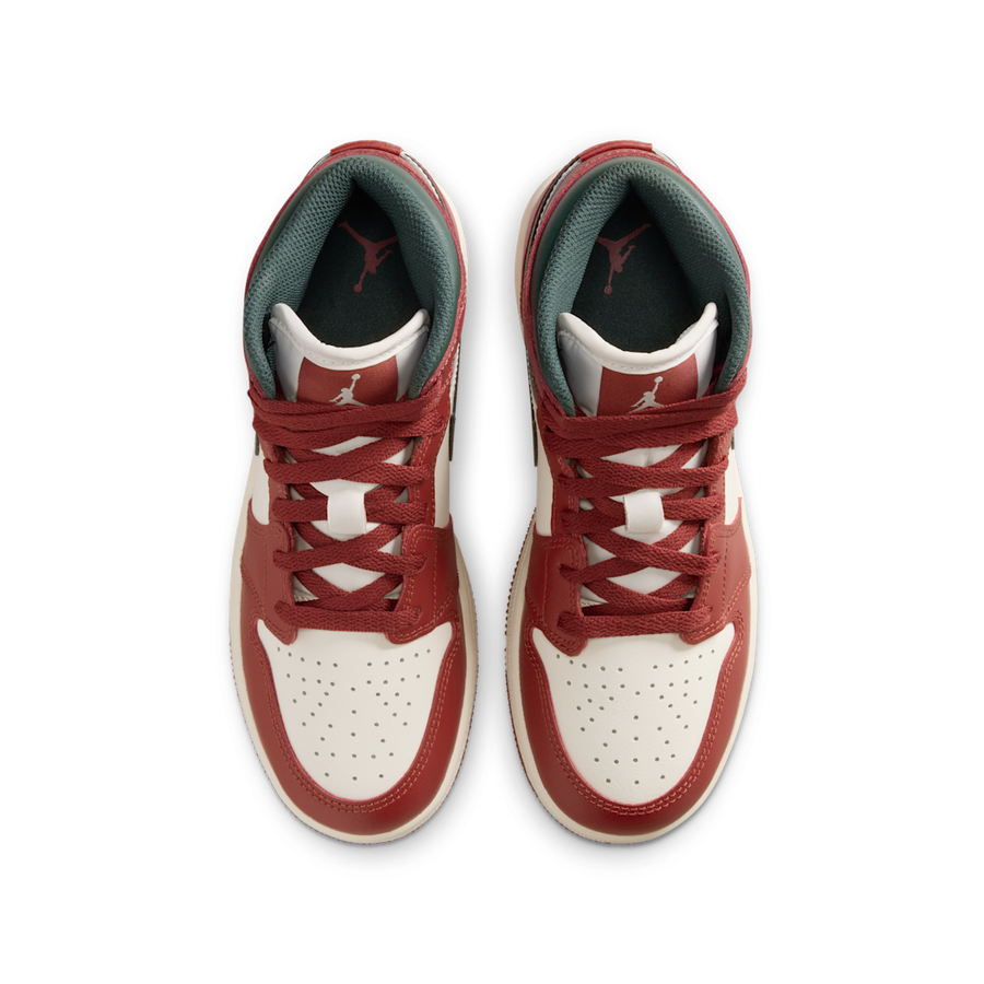 Air Jordan 1 Mid Redstone Midnight Green
