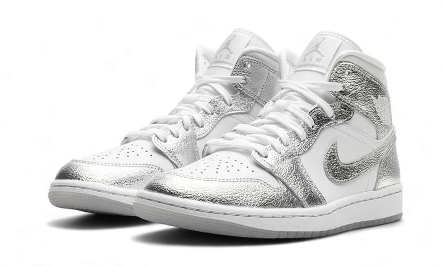 Air Jordan 1 Mid SE Metallic Silver