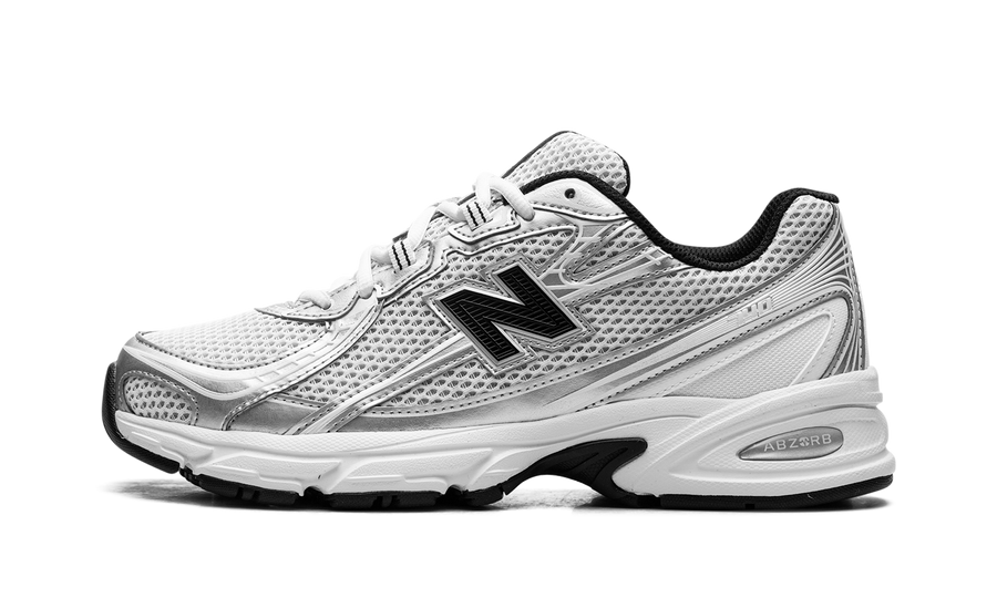 New Balance 740 White Silver Metallic Navy