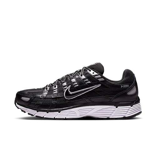 Nike P-6000 Black White Metallic Silver