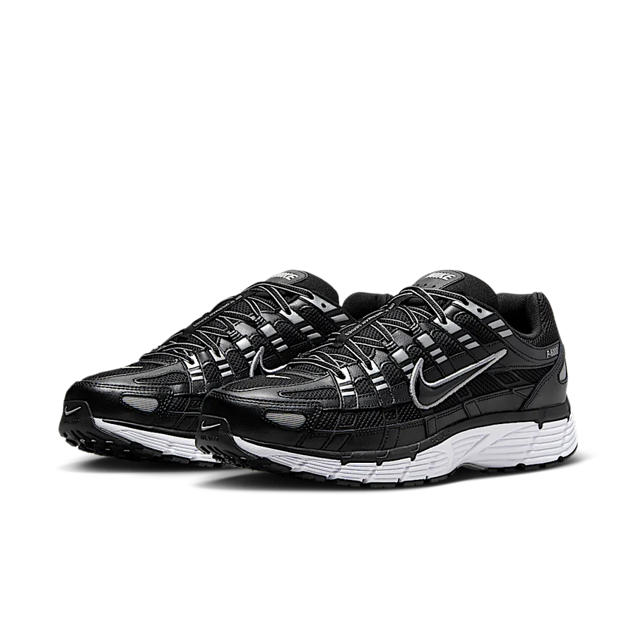 Nike P-6000 Black White Metallic Silver