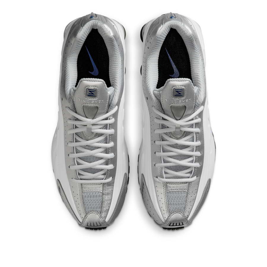 Nike Shox R4 Metallic Silver Deep Royal Blue