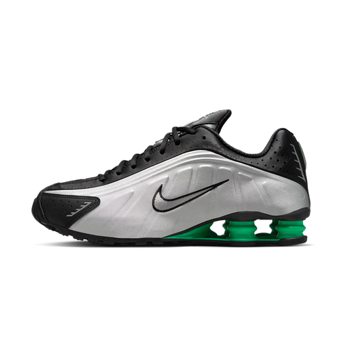 Nike Shox R4 Metallic Silver Green Shock