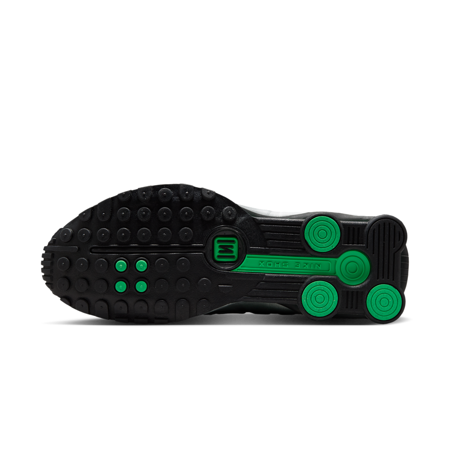 Nike Shox R4 Metallic Silver Green Shock