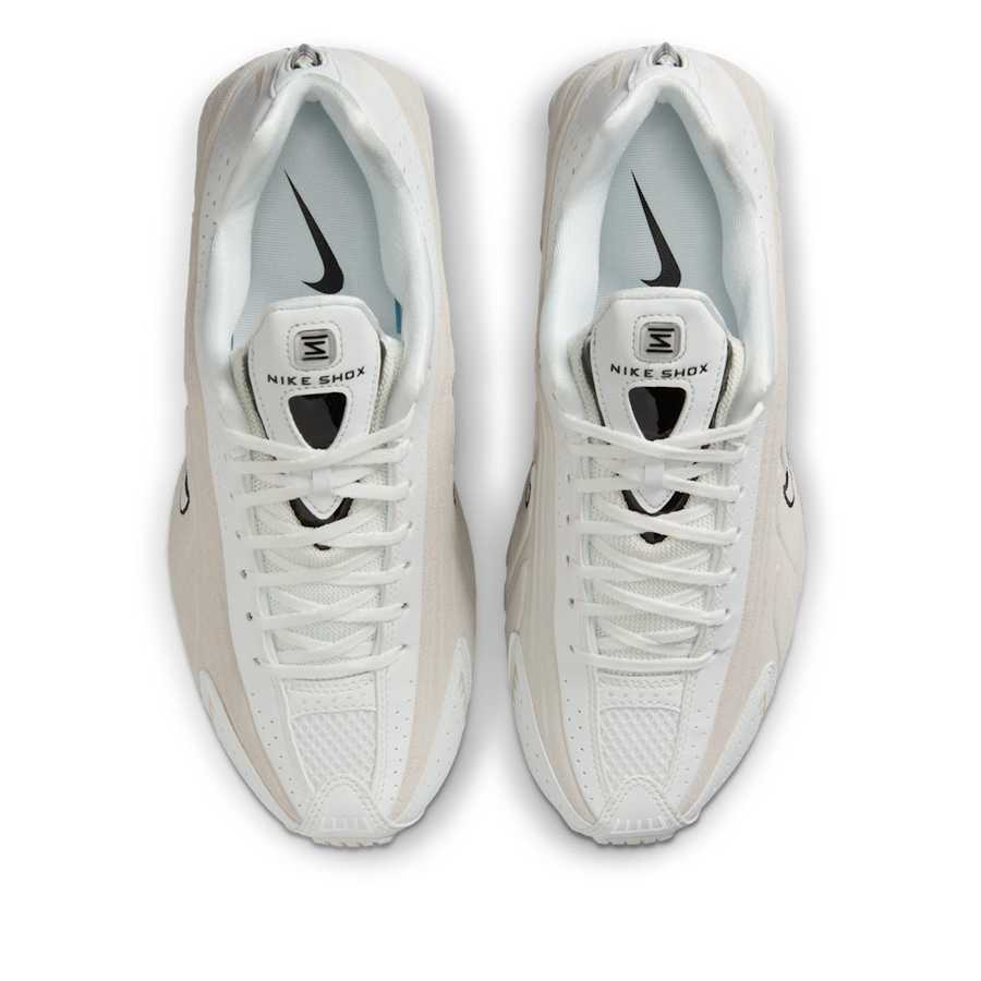 Nike Shox R4 White Black Suede