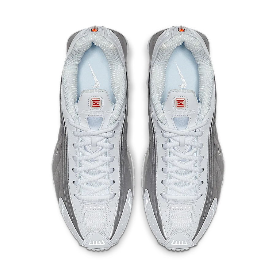 Nike Shox R4 White Metallic Silver